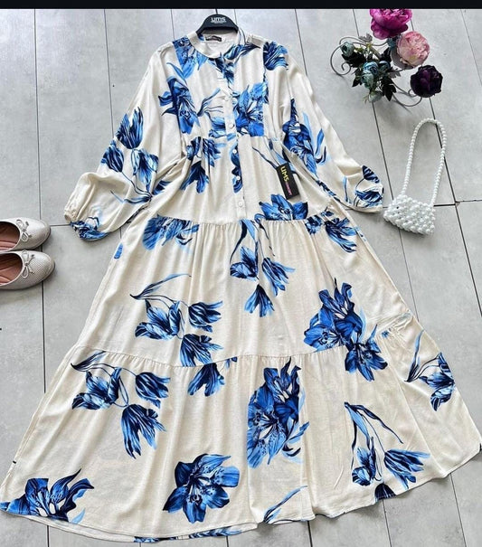 Modesty floral gown